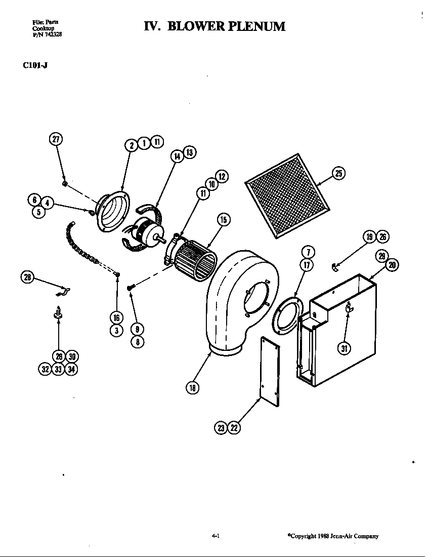 Blower plenum
