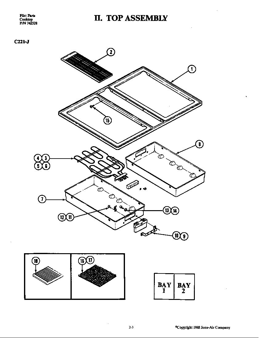 Top assembly