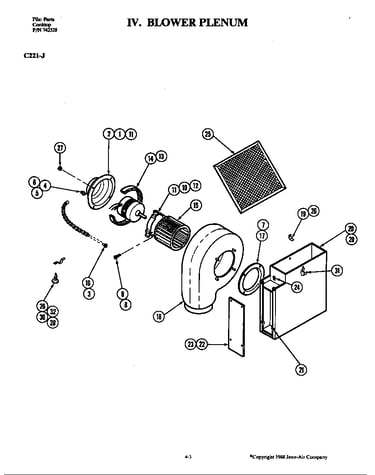 Blower plenum