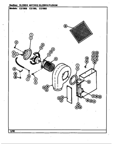Blower motor assembly