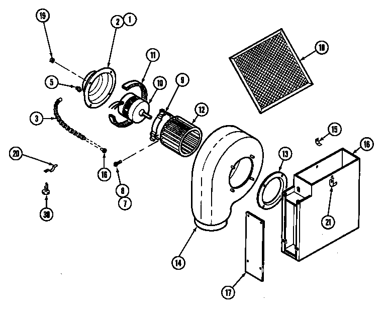 Blower motor assembly