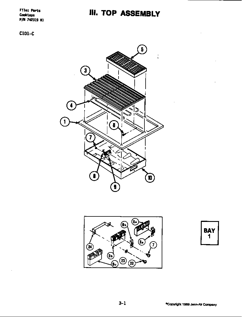TOP ASSEMBLY (C101-C)