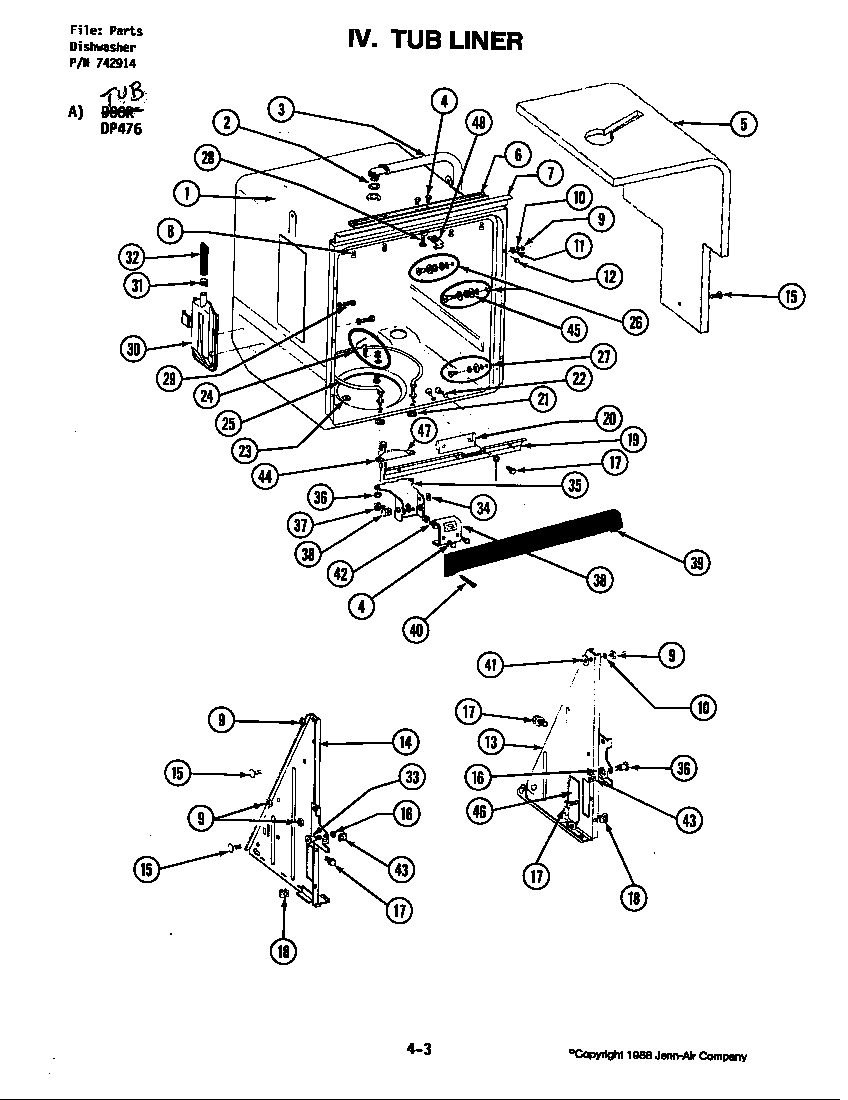 TUB ASSEMBLY (DP476) (DP476)