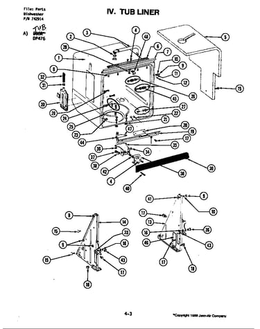 Tub assembly (dp476) (dp476)
