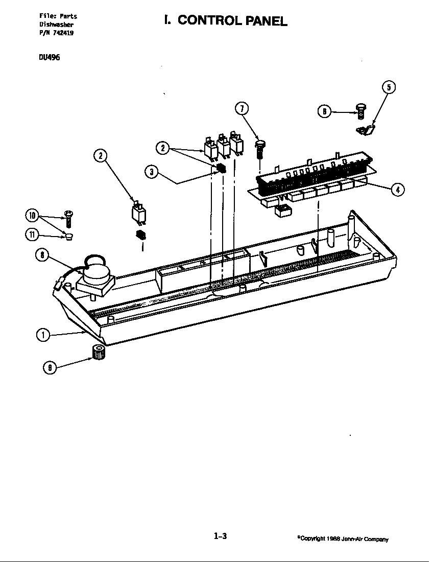 CONTROL PANEL (DU496) (DU496)