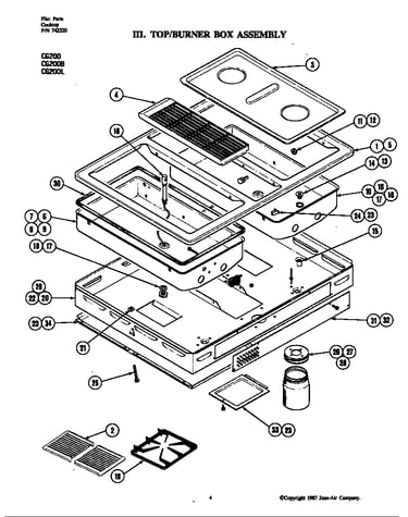 Top assembly