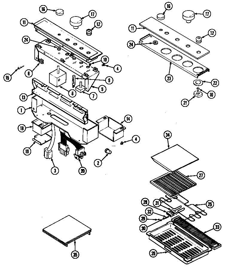 Control panel/accessories