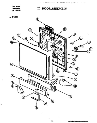 Door assembly (du460-20/du460w-20) (du466-20) (du466w-20)