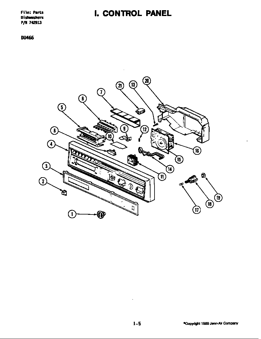 CONTROL PANEL (DU466-01/02) (DU466)