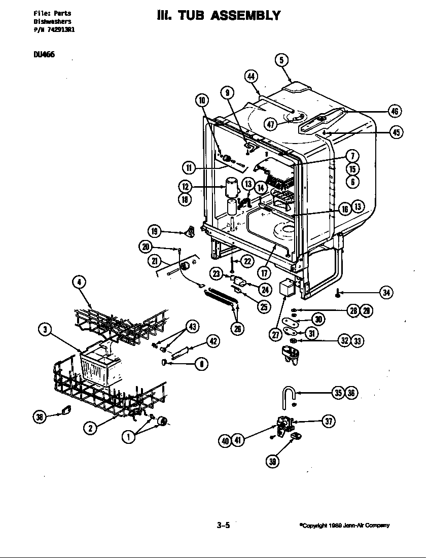Tub assembly (du466w-01/02) (du466w)