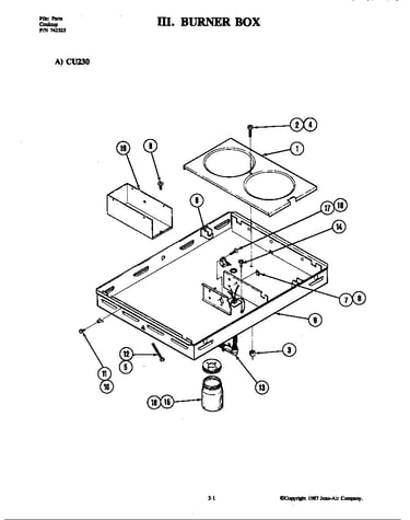 Burner box (cu230)