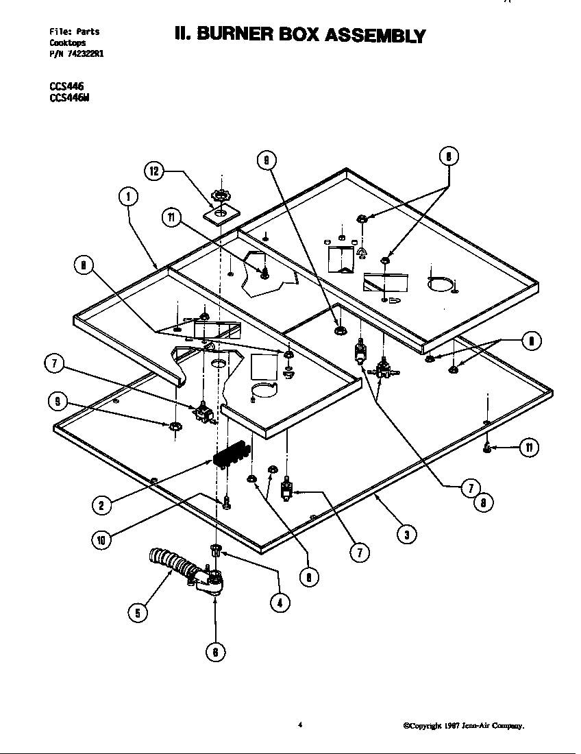 Burner box assembly (ccs446)
