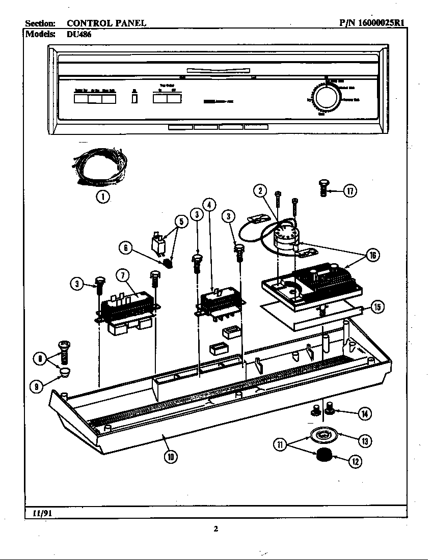 Control panel (du486) (du486)