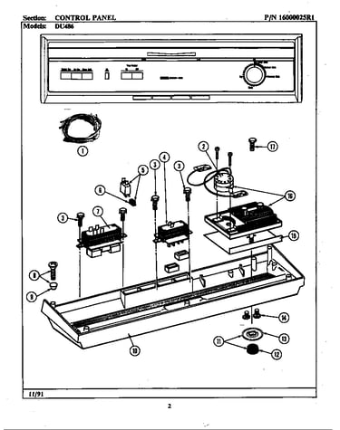 Control panel (du486) (du486)