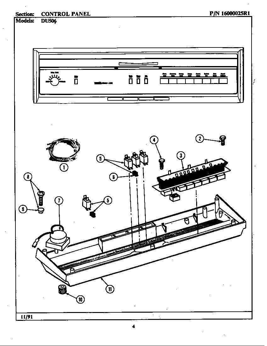 Control panel (du506) (du506)
