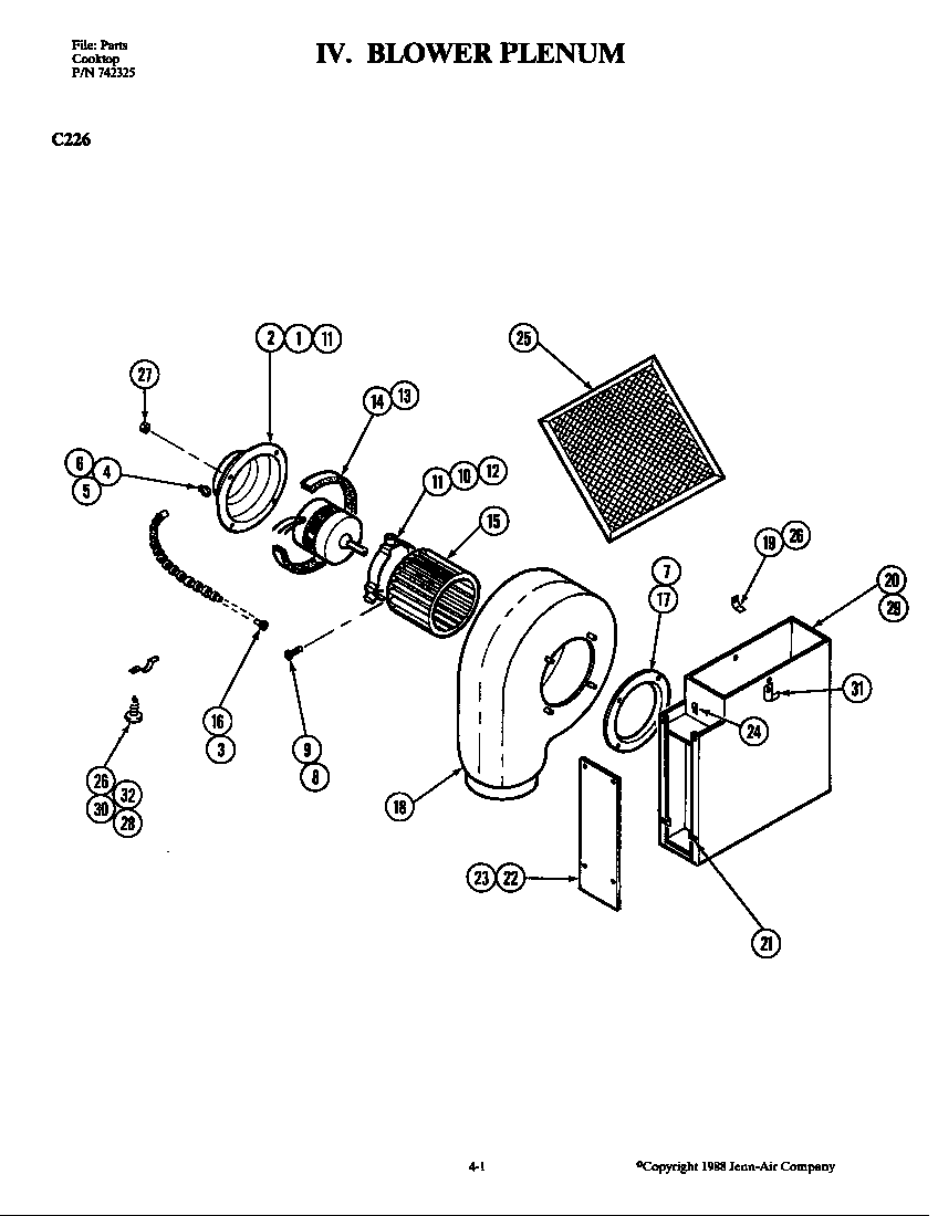 Blower plenum (c226)
