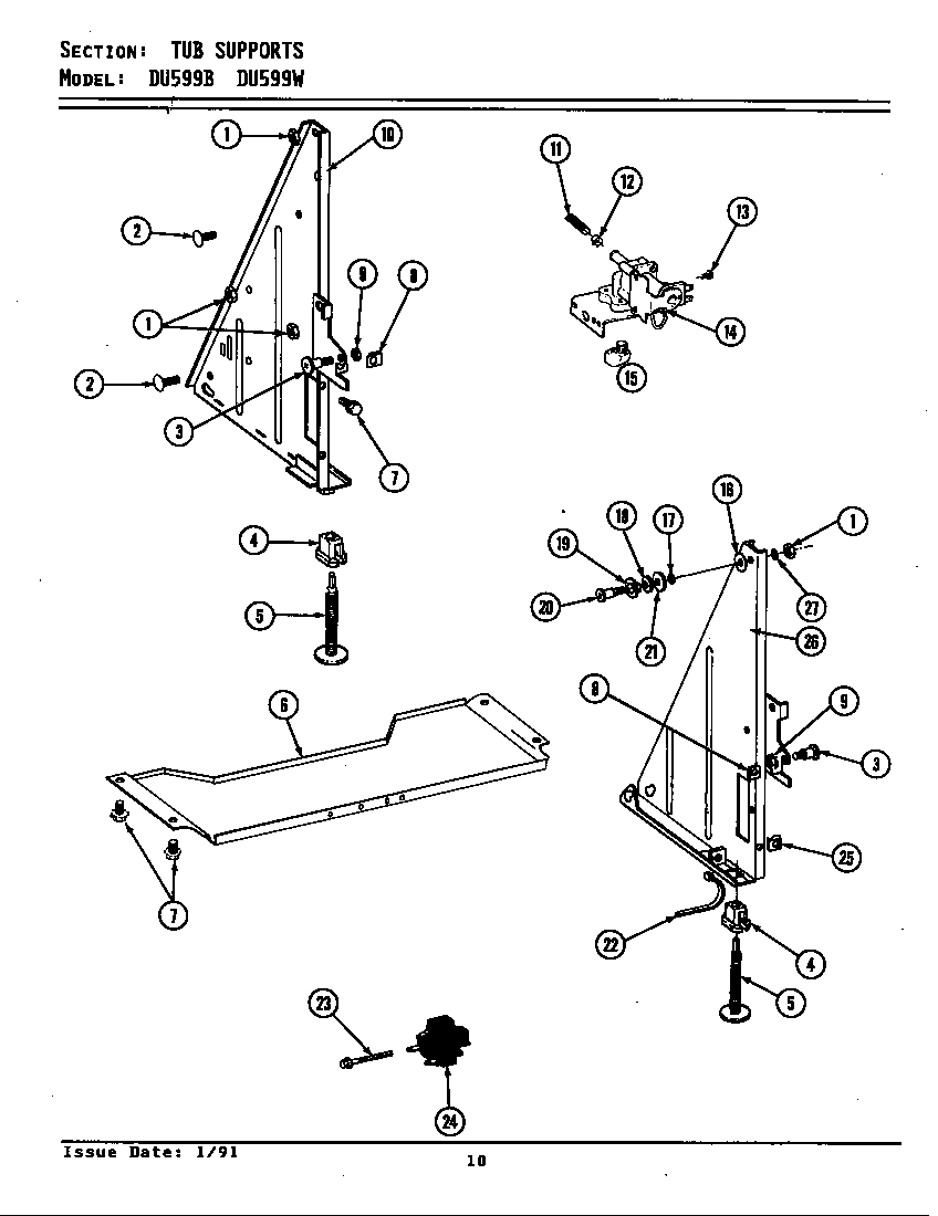 Tub support