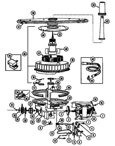 Pump & motor (dw760s) (dw760s)