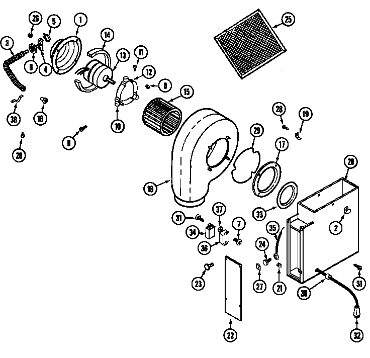 Blower assembly-plenum