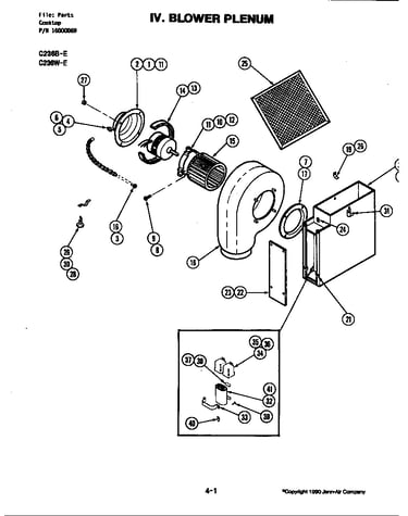 Blower plenum