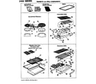 Jenn-Air 2300ERS elements & grill components diagram
