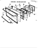 Oven door (see thru black glass) (4760) (4770) (88168) (88169)