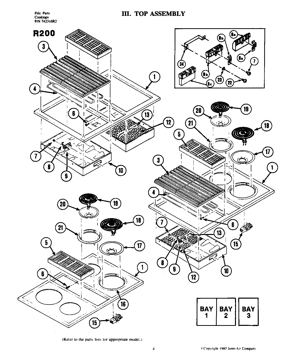 Top assembly