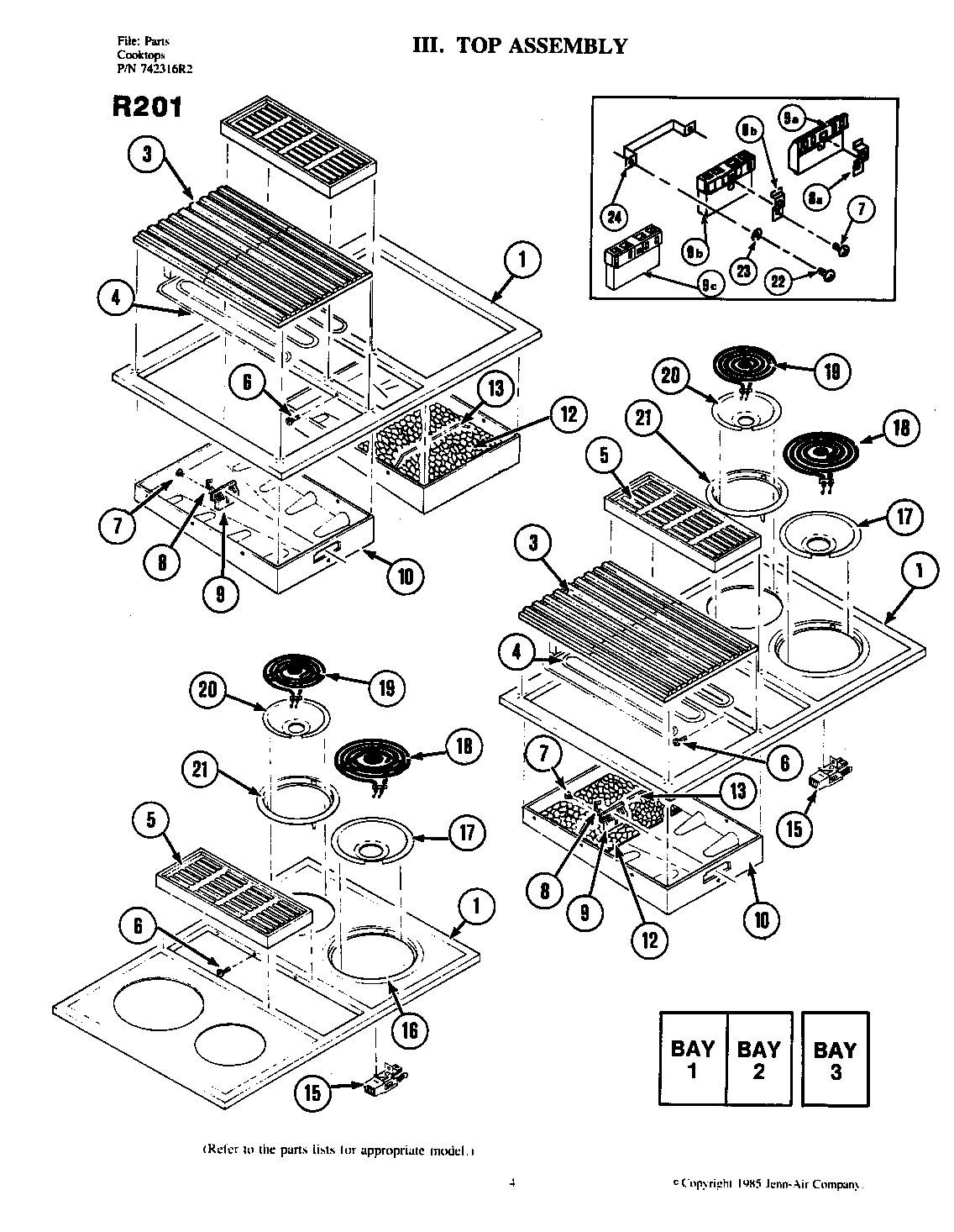 Top assembly