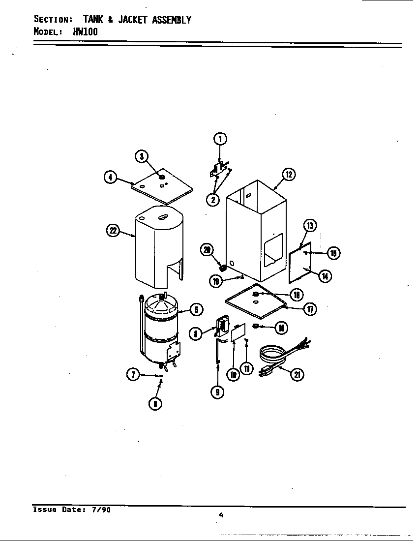 TANK & JACKET ASSEMBLY