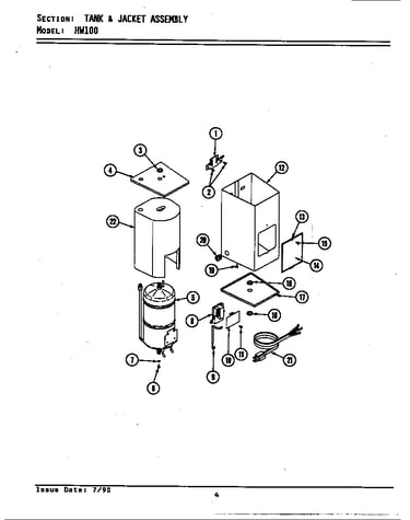 Tank & jacket assembly