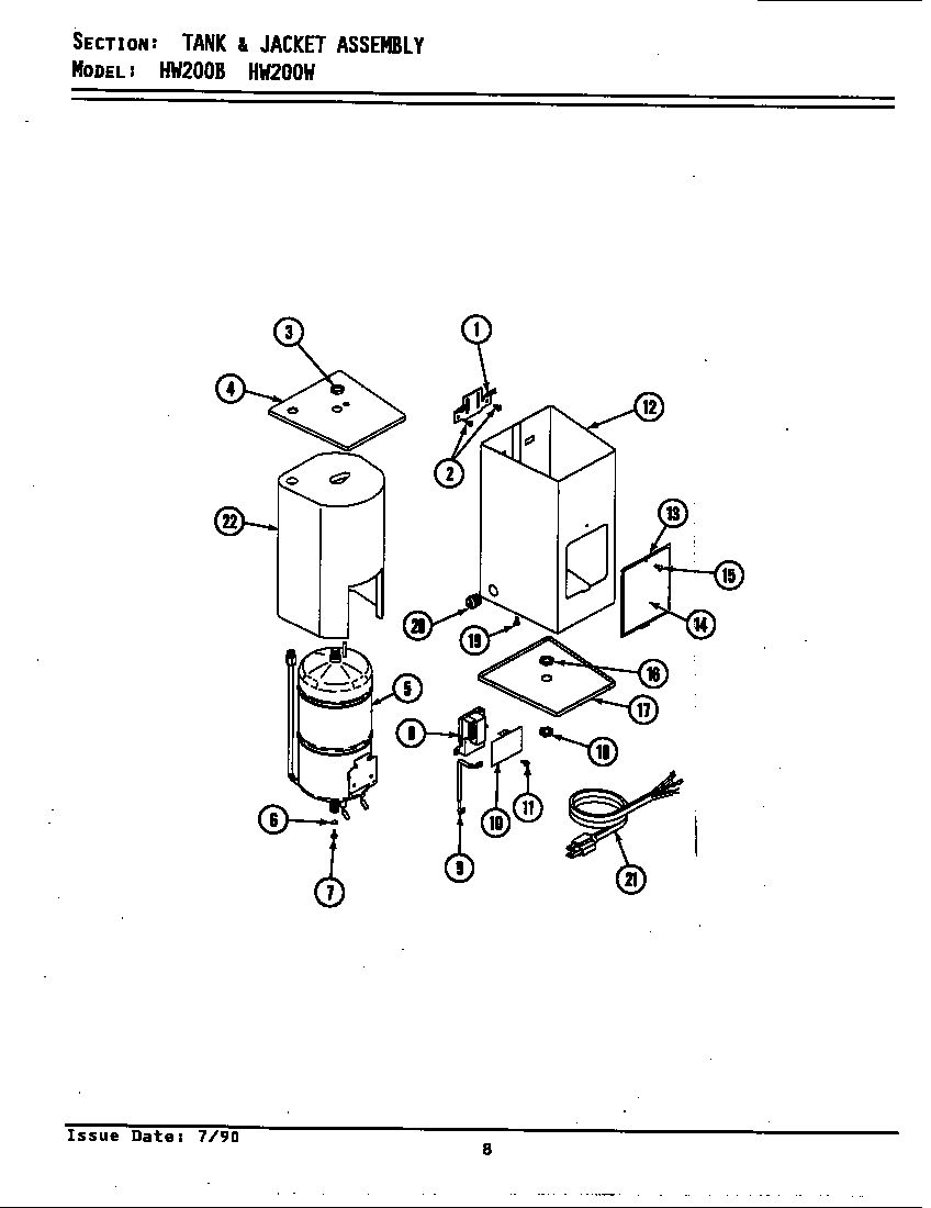 TANK & JACKET ASSEMBLY