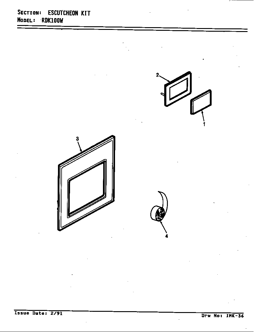 ESCUTCHEON KIT