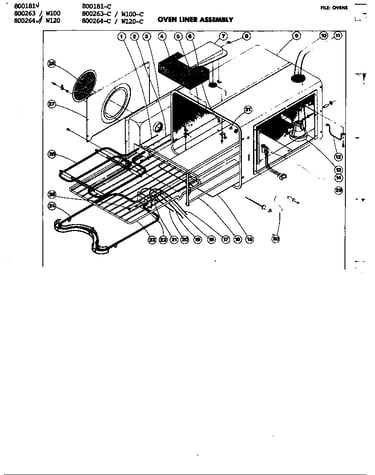 Oven liner assembly