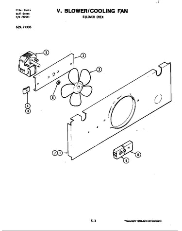 Blower motor (cooling-lower)