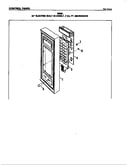 Control panel  (microwave)