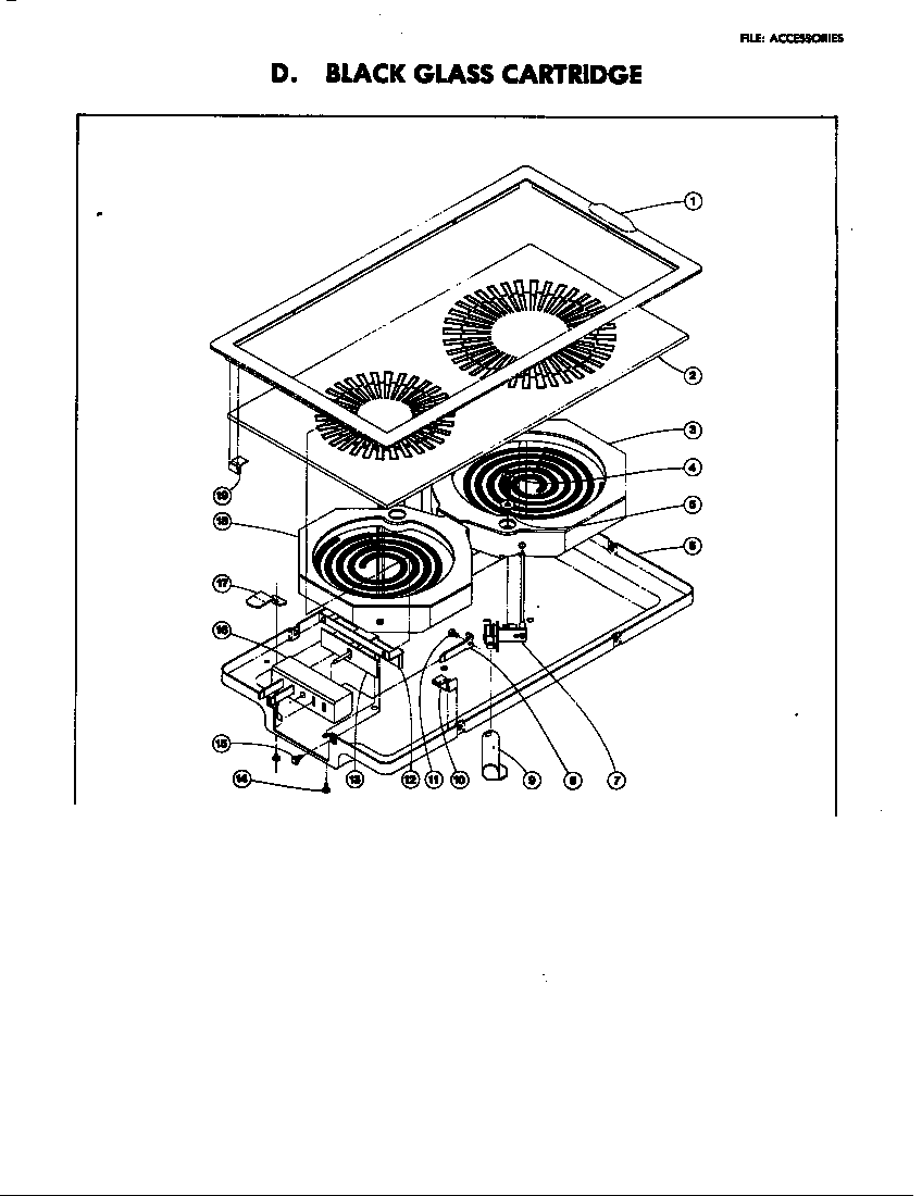 BLACK GLASS CARTRIDGE