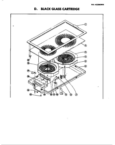 Black glass cartridge