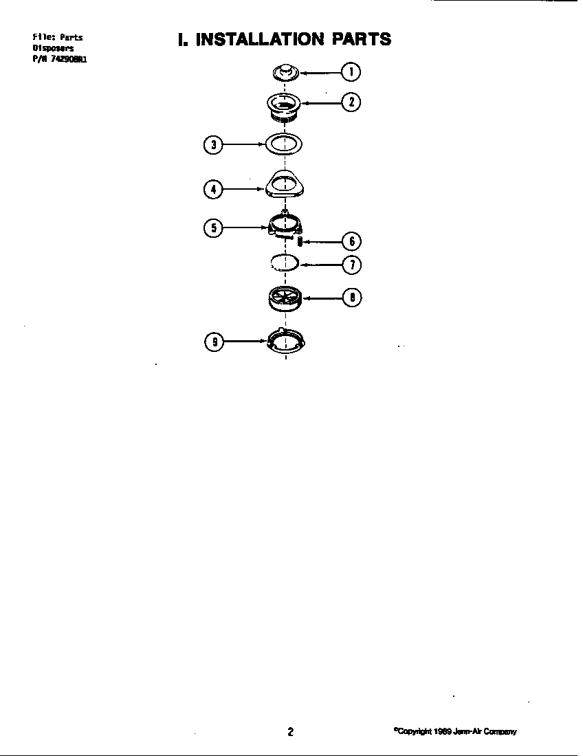 Installation parts