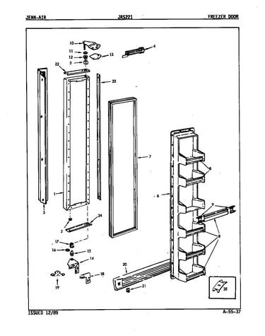 Freezer door