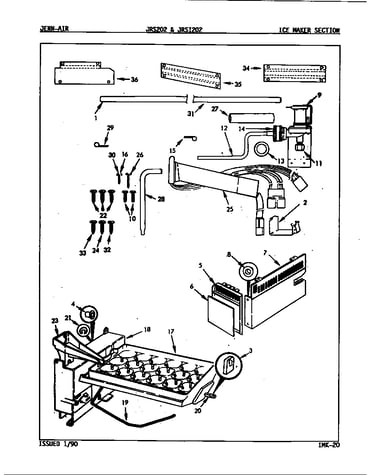 Ice maker section
