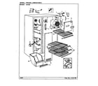Jenn-Air JRS226/AQ21A freezer compartment diagram