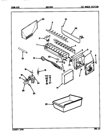Ice maker section