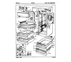 Jenn-Air JRSI225/9Q15B fresh food compartment diagram