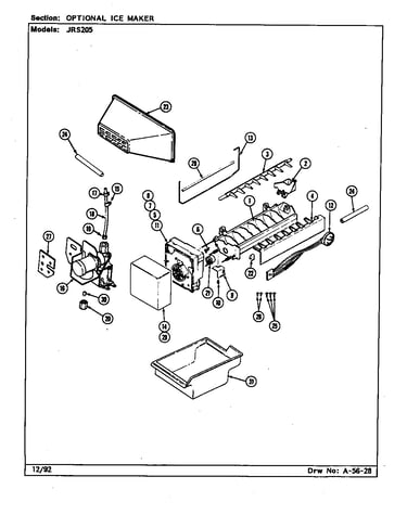 Optional ice mkr kit (ims106 b/m by09a)