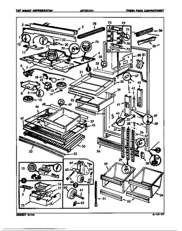 Fresh food compartment (b/m 8b14b)