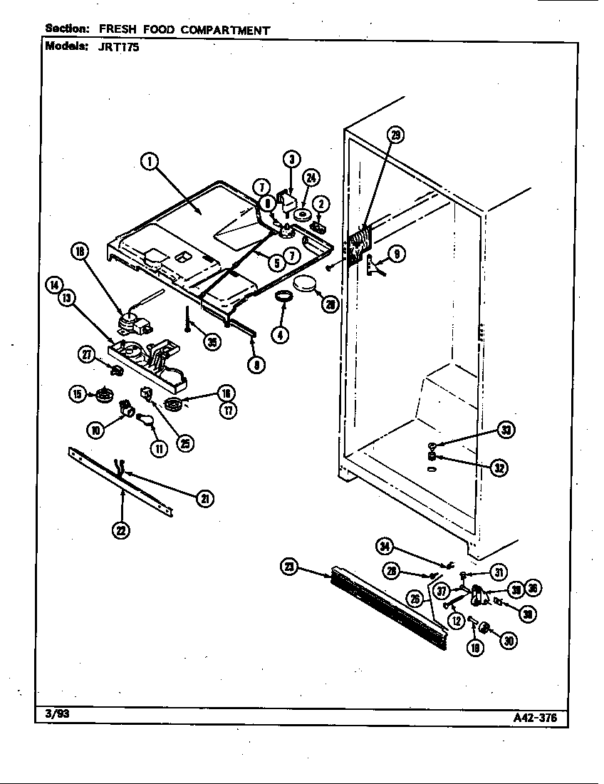 FRESH FOOD COMPARTMENT (B/M DJ24A)