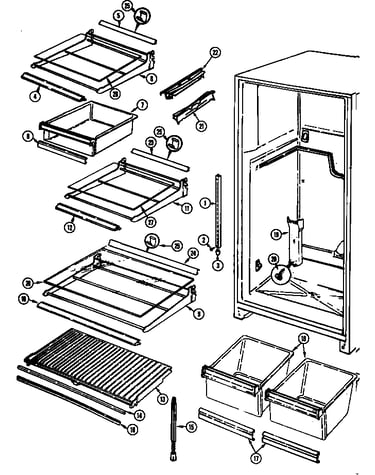 Shelves & accessories (b/m dj24a)