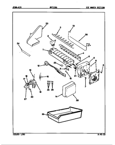Ice maker section