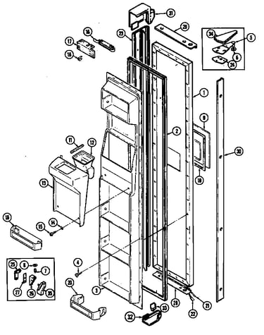 Freezer door