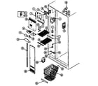 Jenn-Air JRSD227B/DQ34A freezer compartment diagram
